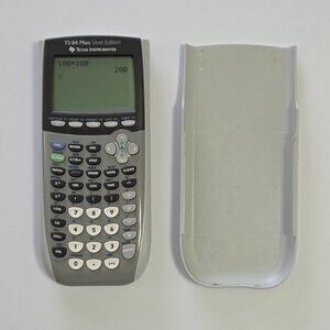 TI-84 Plus Silver Edition Graphing Calculator – Texas Instruments - Gray/Black